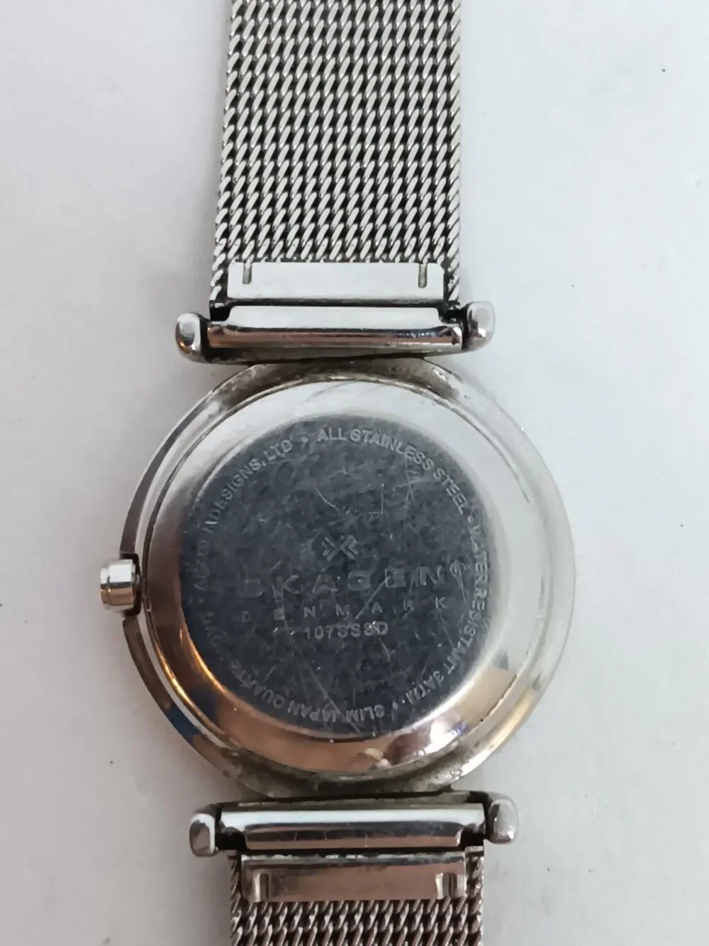 Skagen 107SSSD Women's 25mm Stainless Steel Mesh Band Slim Profile Quartz Watch